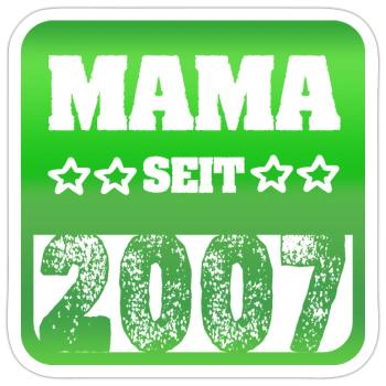 2007 - Sticker Größe S (10 x 10 cm) - Mattweiß - Vorne
