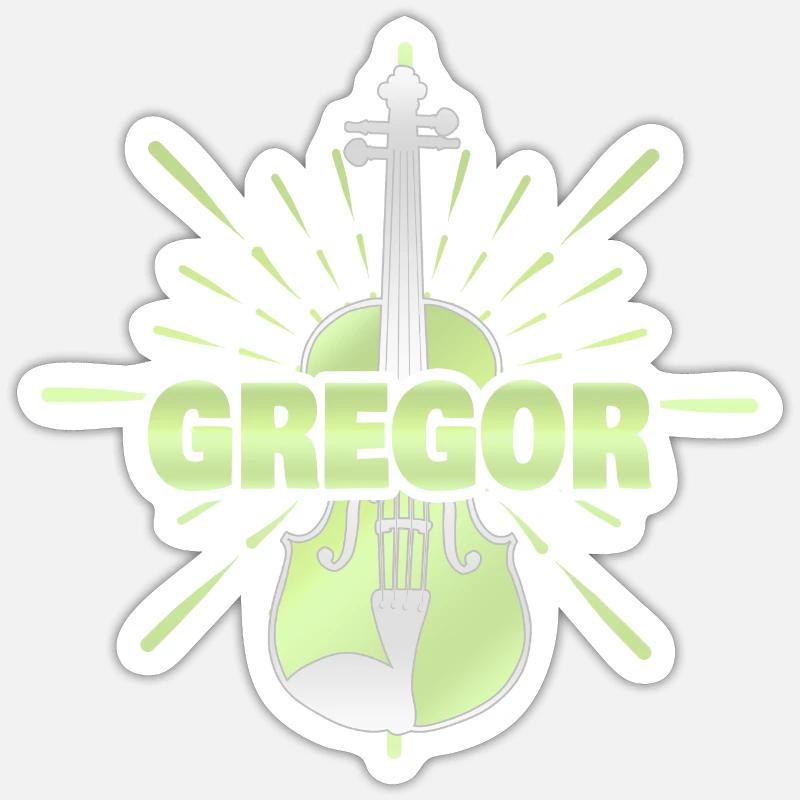 String instrument Gregor Sticker size S (10 x 10 cm)