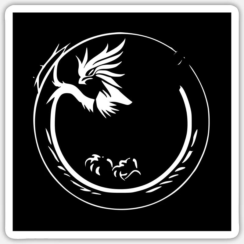 Phénix Sticker taille S (10 x 10 cm)