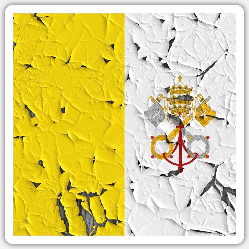 Cité du Vatican Cité du Vatican - Sticker taille S (10 x 10 cm) - blanc mat