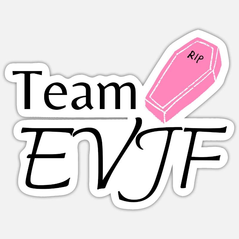 Team EVJF - Sticker taille S (10 x 10 cm) - blanc mat