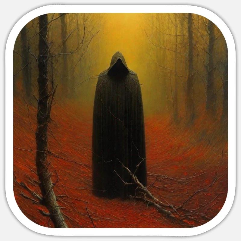 Düsterer Dämon Sticker Größe S (10 x 10 cm)