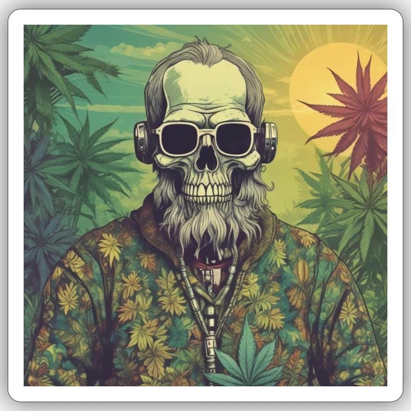 Growpowers2 - Sticker Größe S (10 x 10 cm) - Mattweiß