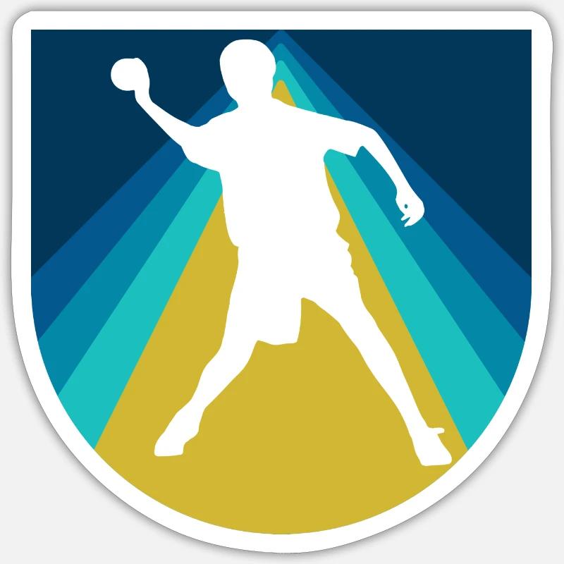 Équipe Dodgeball Équipe - Sticker taille S (10 x 10 cm) - blanc mat