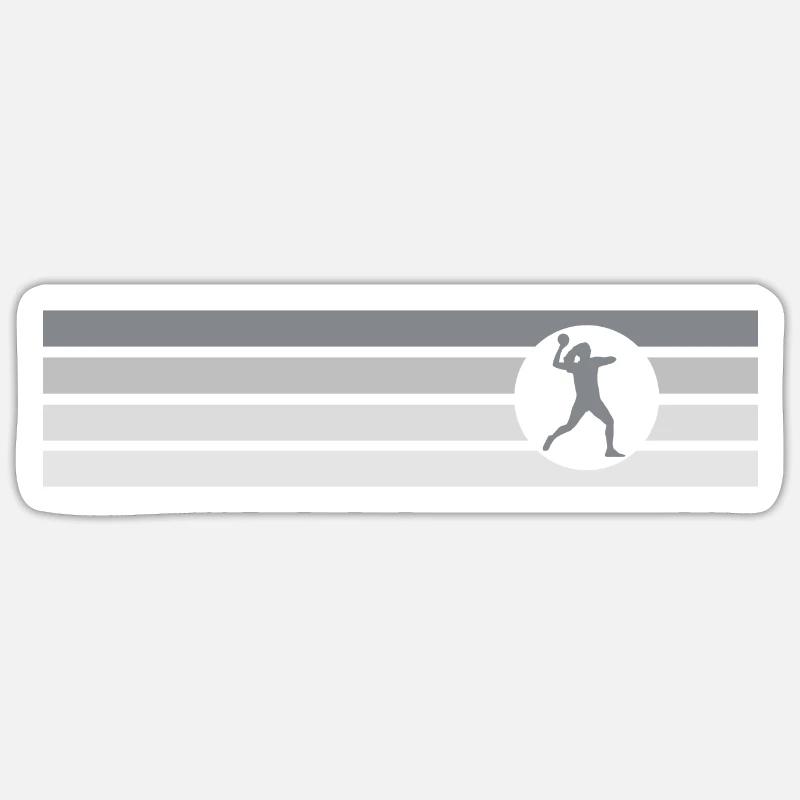 Équipe de ballon-chasseur Mannschaft - Sticker taille S (10 x 10 cm) - blanc mat