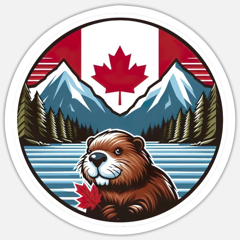 Canada Bieber 2 Sticker taille S (10 x 10 cm)