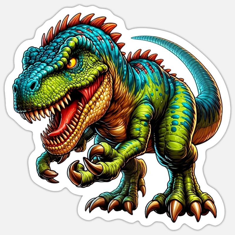 Dinosaur - Sticker size S (10 x 10 cm) - white matte