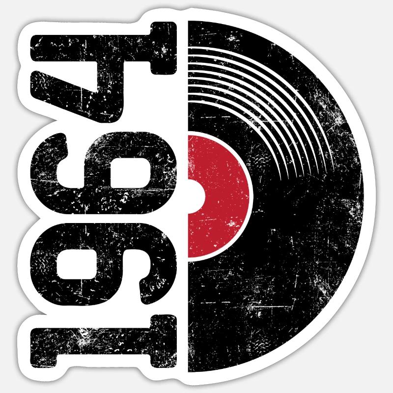 Millésime 1964 - Sticker taille S (10 x 10 cm) - blanc mat
