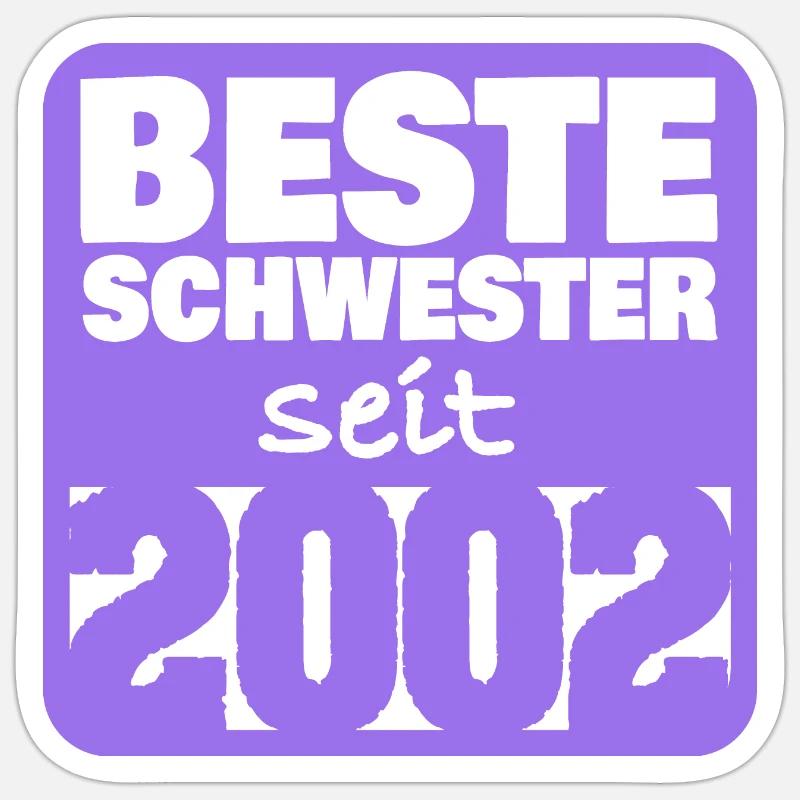 2002 - Sticker Größe S (10 x 10 cm) - Mattweiß