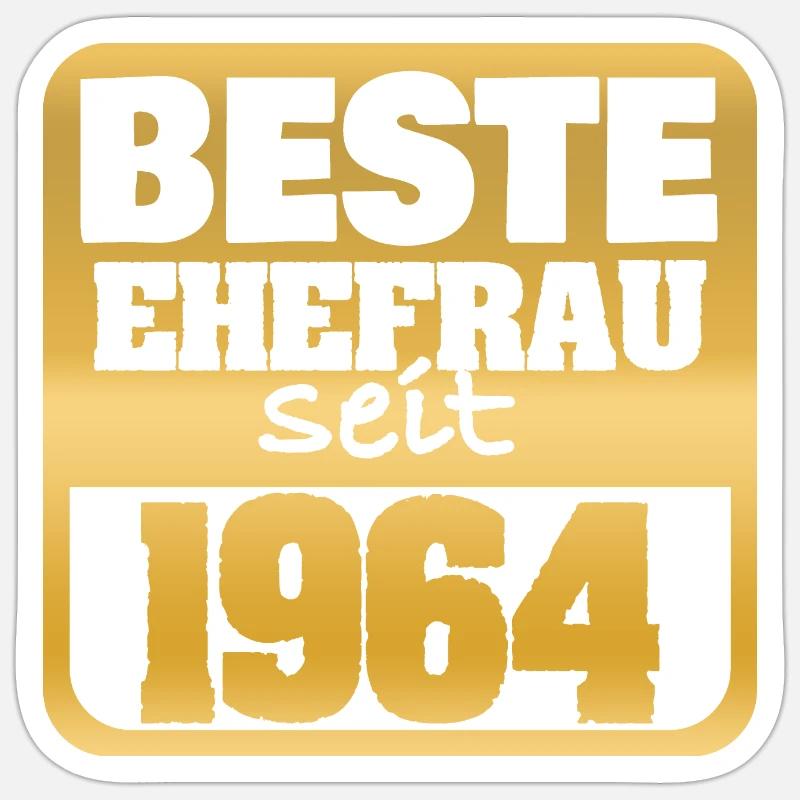 Doré 1964 - Sticker taille S (10 x 10 cm) - blanc mat