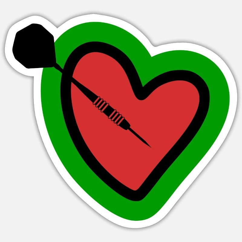 Fléchettes - Fléchettes - Joueurs de fléchettes - Cadeaux de fléchettes Sticker taille S (10 x 10 cm)