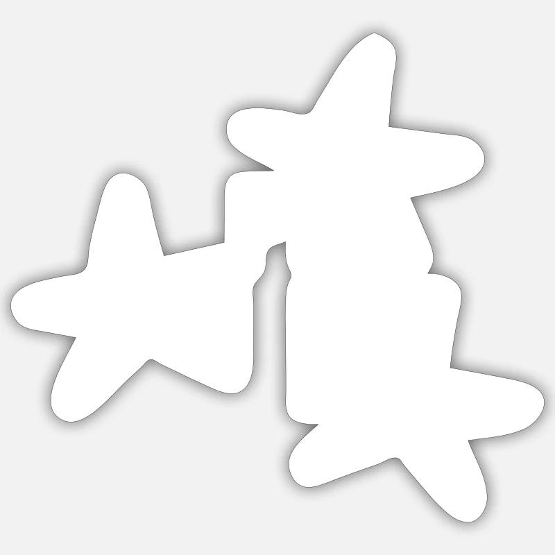 Star pattern icon Sticker size S (10 x 10 cm)