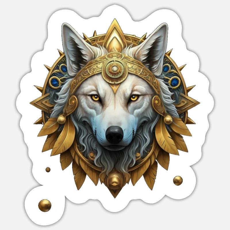 White Wolf Sticker size S (10 x 10 cm)