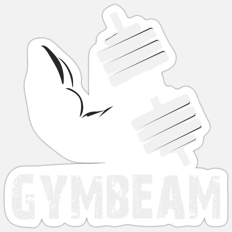 GymBeam Biceps Builder Sticker size S (10 x 10 cm)