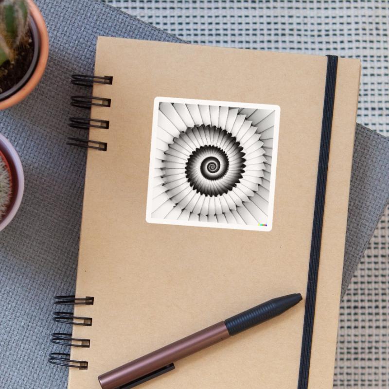 Fibonacci Sticker Größe S (10 x 10 cm)