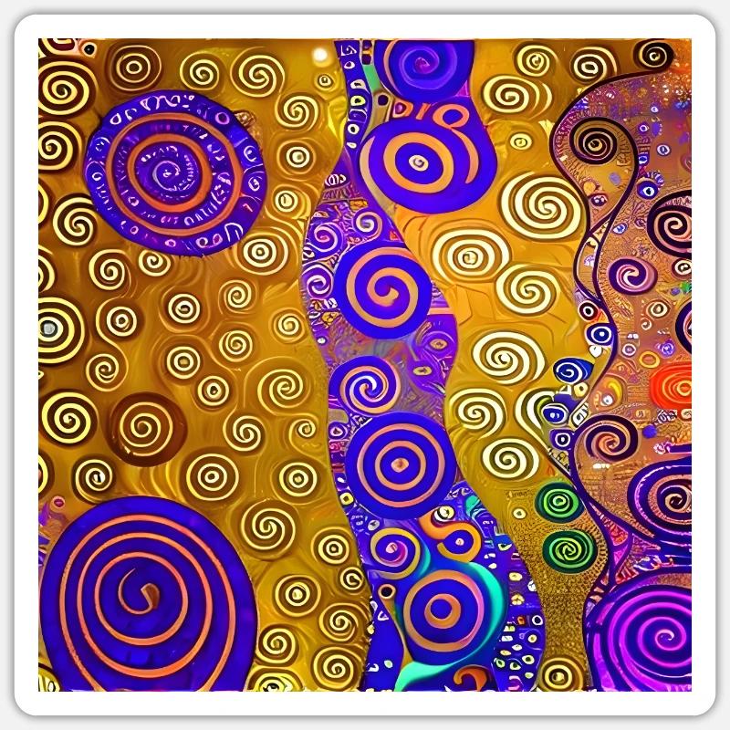 Colorful Design Pattern Texture Wallpaper Sticker size S (10 x 10 cm)