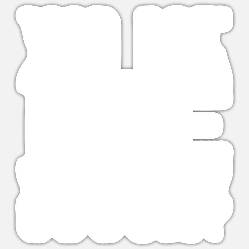 WO IST DIE COUCH - Sticker Größe S (10 x 10 cm) - Mattweiß