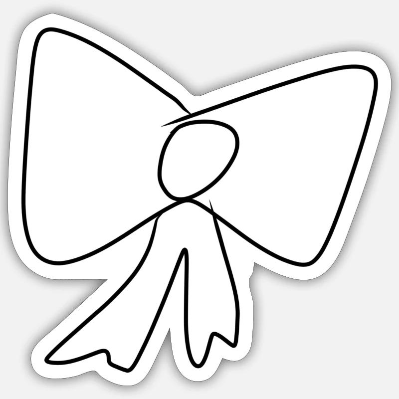 Loop Icon Pattern - Sticker size S (10 x 10 cm) - white matte