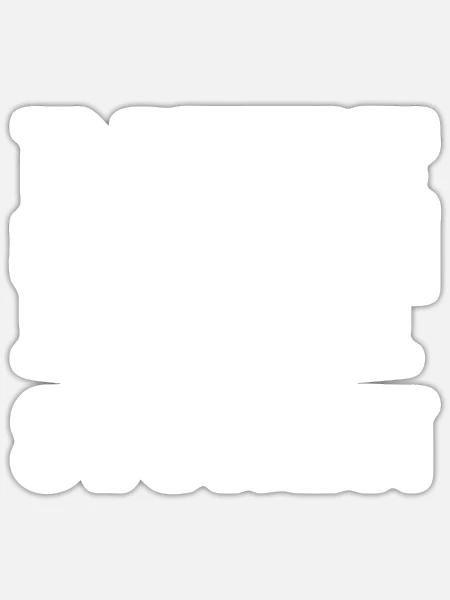 BITTE NICHT STÖREN - Sticker Größe S (10 x 10 cm) - Mattweiß