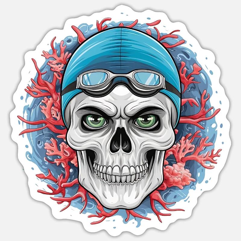 Plongez dans l’inconnu ! - Sticker taille S (10 x 10 cm) - blanc mat