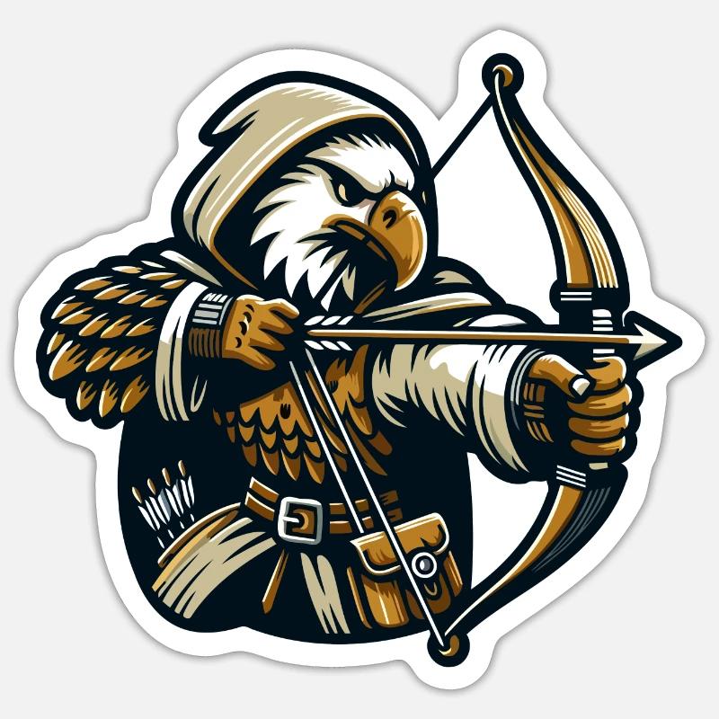 Skyward Archer: The Eagle Marksman Sticker size S (10 x 10 cm)