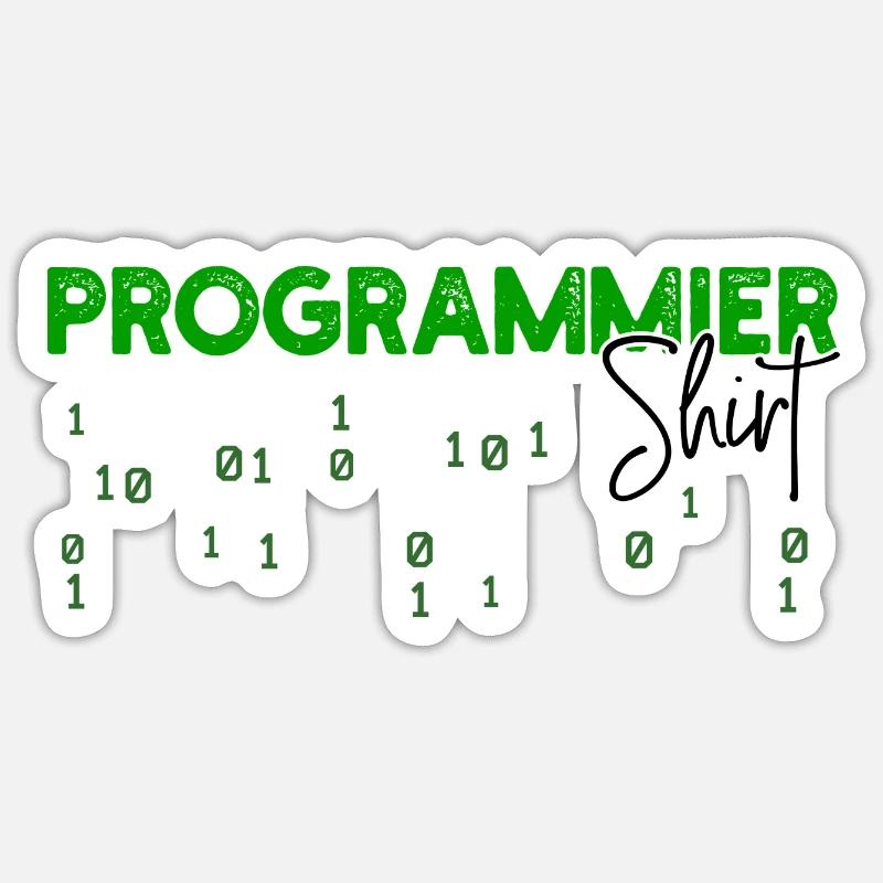Programmer Developer Code Statement Scripting - Sticker size S (10 x 10 cm) - white matte