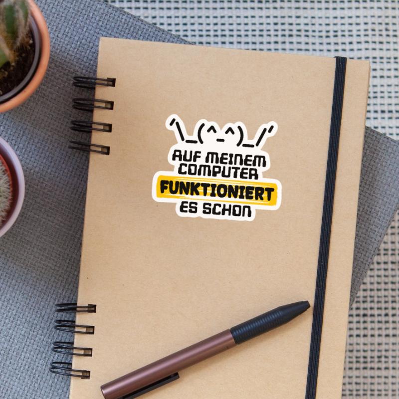 Programmeur de script de code de déclaration du développeur Sticker taille S (10 x 10 cm)