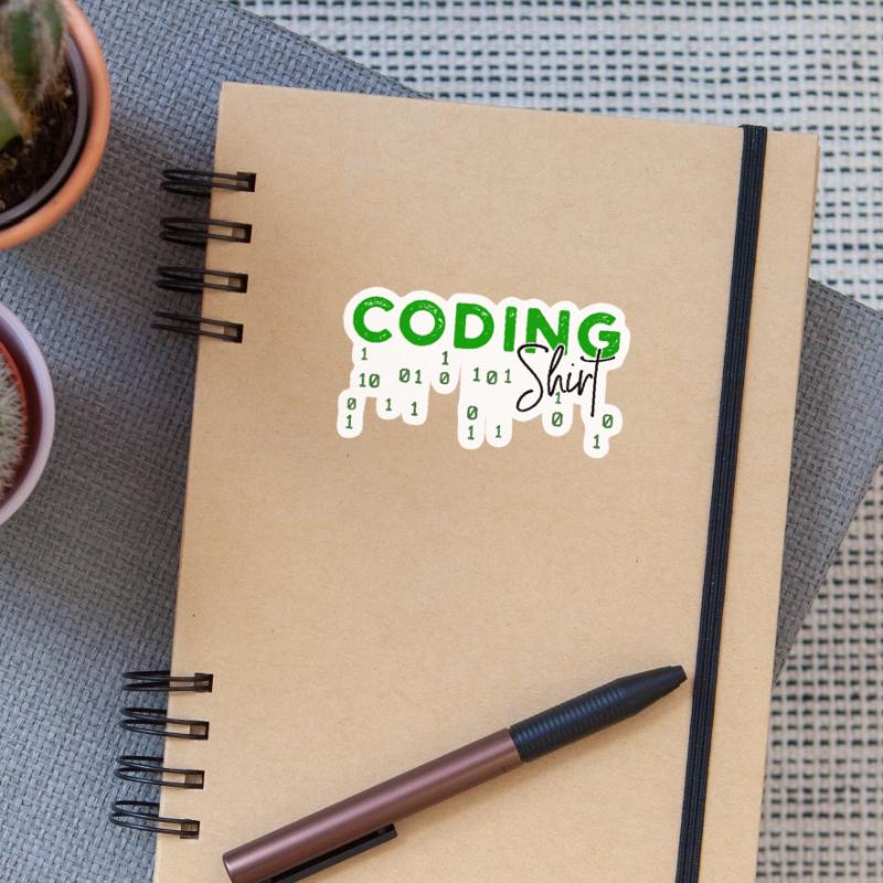Coden Developer Programmierer Webentwickler Spruch Sticker Größe S (10 x 10 cm)