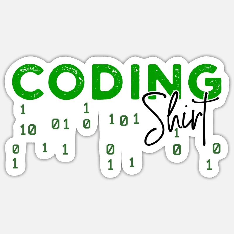 Coden Developer Programmer Web Developer Saying Sticker size S (10 x 10 cm)