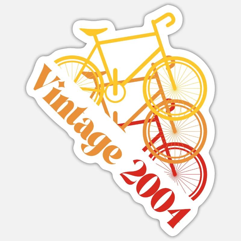 Millésime 2004 - Sticker taille S (10 x 10 cm) - blanc mat