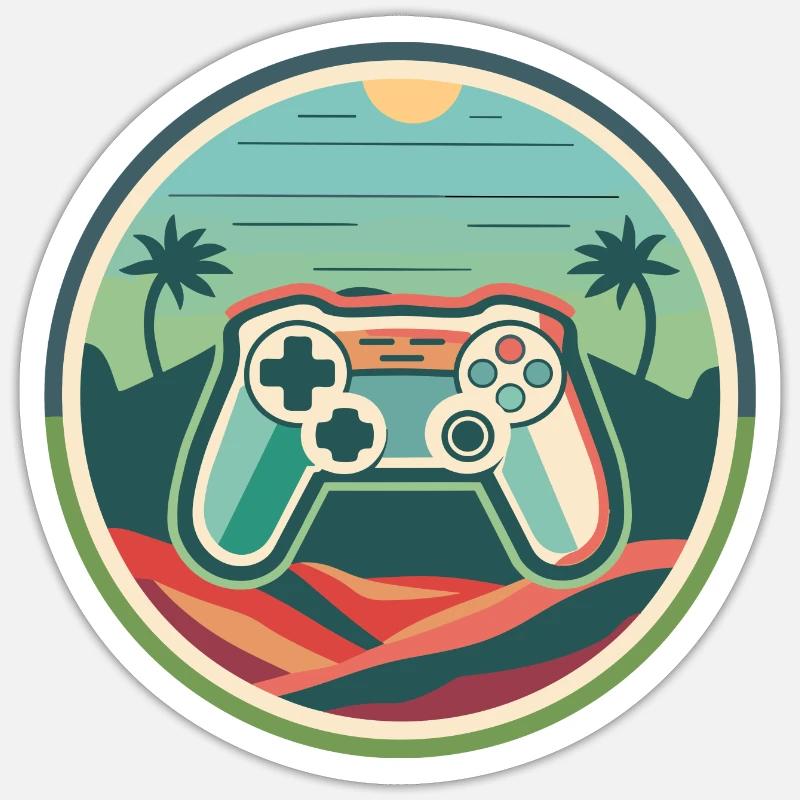 Jeu - Sticker taille S (10 x 10 cm) - blanc mat