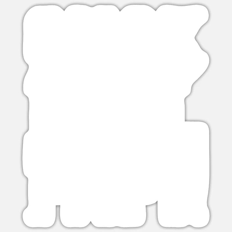GUCK MAL PAPI - Sticker Größe S (10 x 10 cm) - Mattweiß