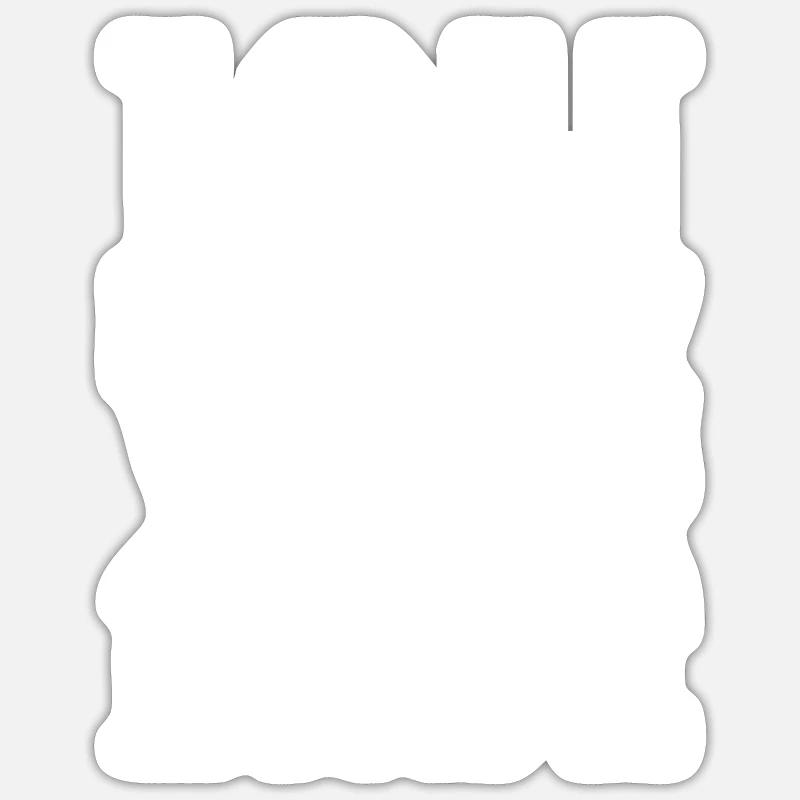 ICH VONG ERDE - Sticker Größe S (10 x 10 cm) - Mattweiß