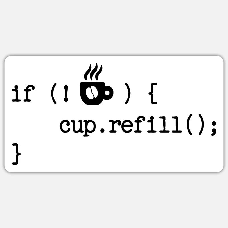 Développeur Programmeur Code Débogage Développeur Web Sticker taille S (10 x 10 cm)