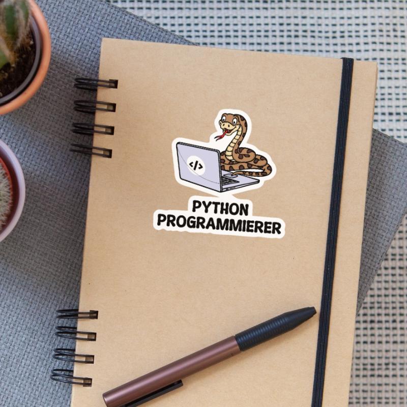 Déclaration du développeur de code informatique du programmeur Sticker taille S (10 x 10 cm)