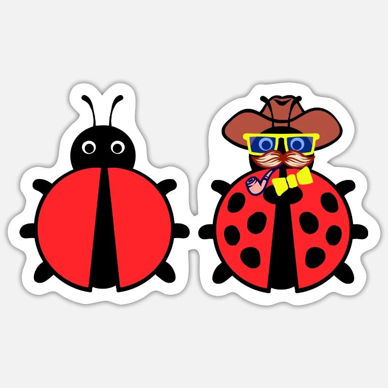 Bugs Debug Developer Bugfixing Programmierer - Sticker Größe S (10 x 10 cm) - Mattweiß