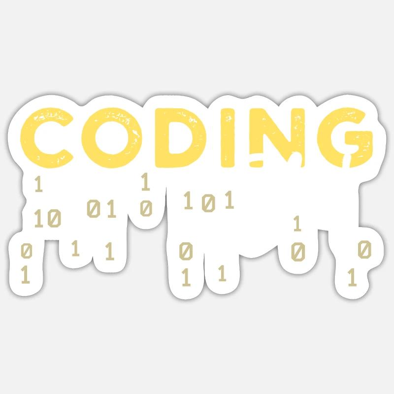 Coden Statement Developer Programmer Scripting Sticker size S (10 x 10 cm)