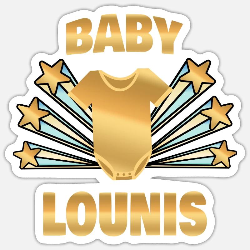 Gift for Lounis - Sticker size S (10 x 10 cm) - white matte