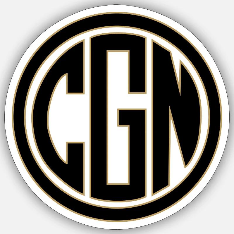 CGN 6 - Sticker taille S (10 x 10 cm) - blanc mat