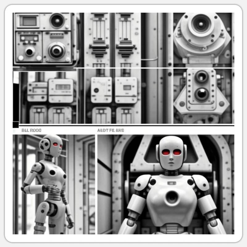 Robot Sticker size S (10 x 10 cm)