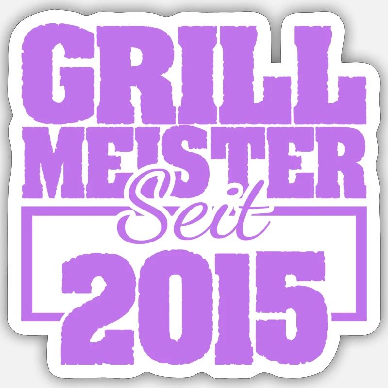 2015 - Sticker taille S (10 x 10 cm) - blanc mat