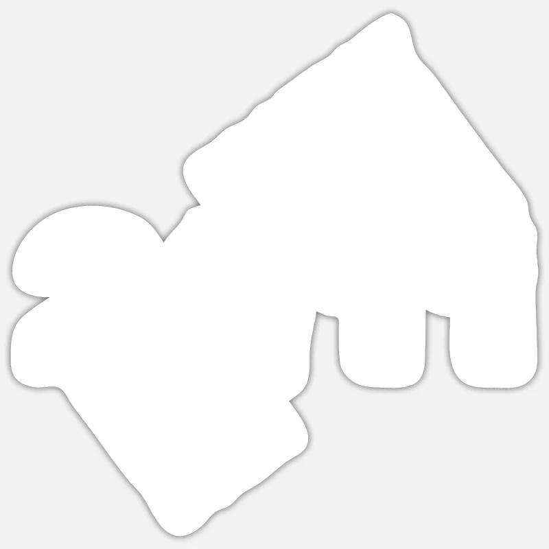 2011 - Sticker size S (10 x 10 cm) - white matte