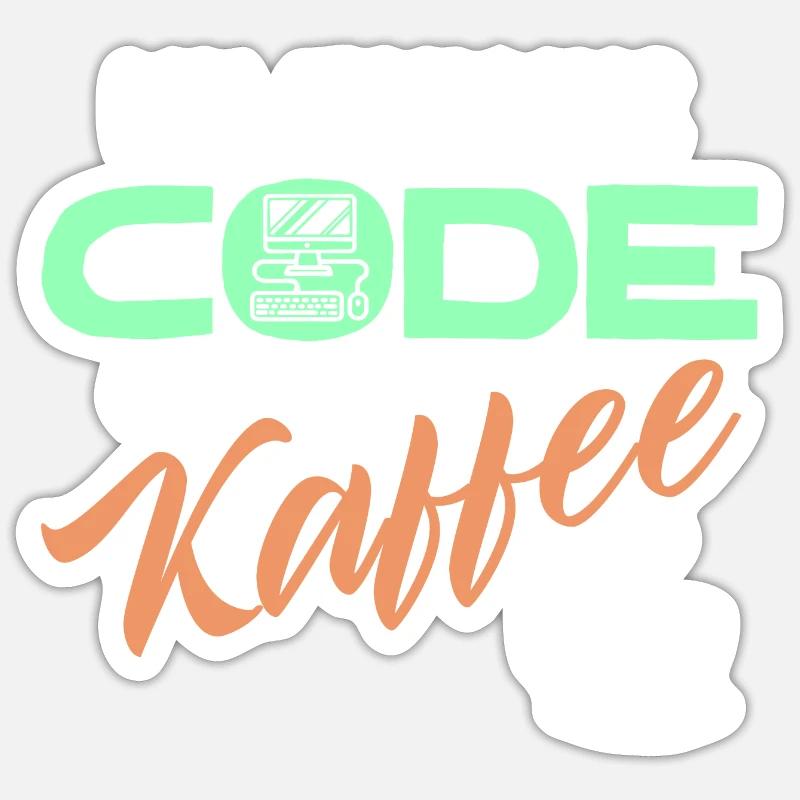 Code Développeur de déclaration Programmeur Ordinateur Sticker taille S (10 x 10 cm)