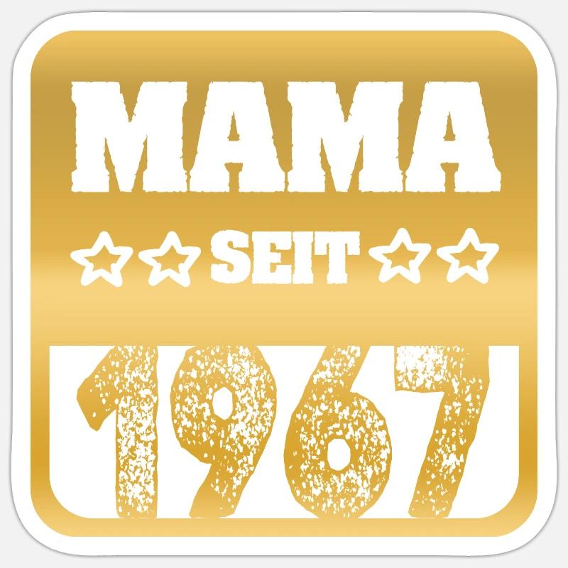 1967 - Sticker taille S (10 x 10 cm) - blanc mat