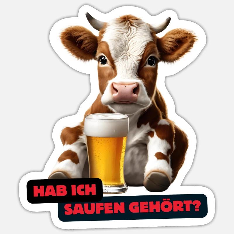 Maxi hat Durst - Sticker Größe S (10 x 10 cm) - Mattweiß