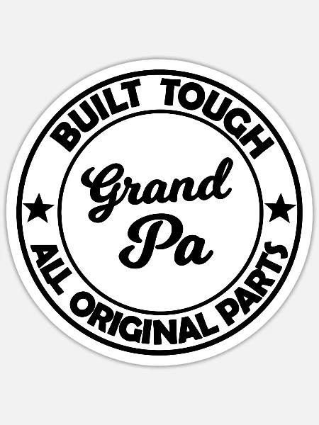 Der allerbeste Opi - Sticker Größe S (10 x 10 cm) - Mattweiß