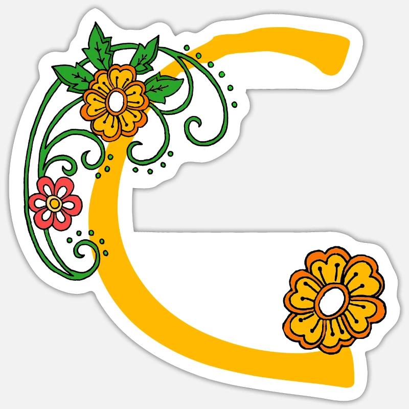 Fleur 30 C - Sticker taille S (10 x 10 cm) - blanc mat