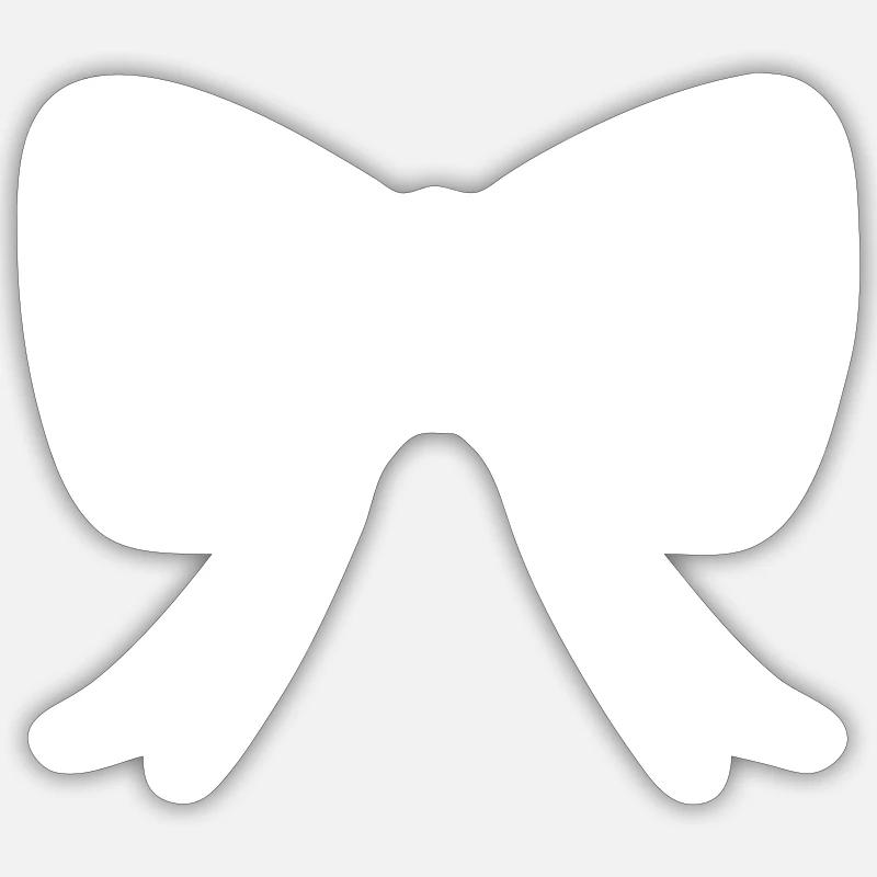 Loop Shape Icon - Sticker size S (10 x 10 cm) - white matte