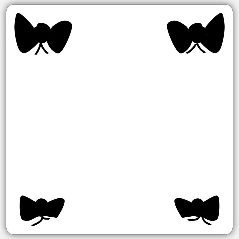 Loops Pattern Shapes Symbol - Sticker size S (10 x 10 cm) - white matte