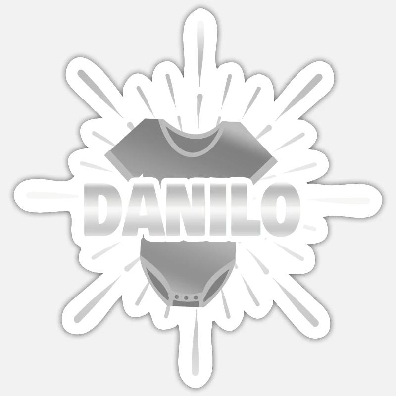 Danilo comme naissance - Sticker taille S (10 x 10 cm) - blanc mat